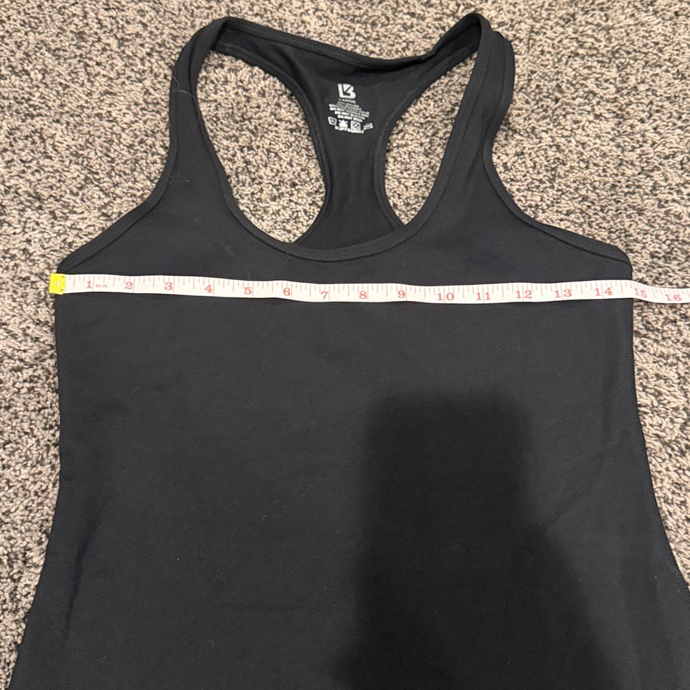BuffBunny razorback Black Tank Top - Picture 3 of 4